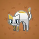 Scared Cat #17240