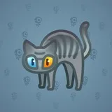Scared Cat #17374