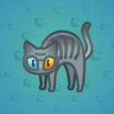 Scared Cat #17508