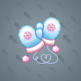 Snow Mittens #1663