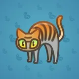 Scared Cat #1004
