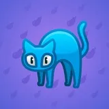 Scared Cat #10694 Scared Cat #10694