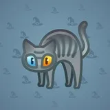 Scared Cat #11495 Scared Cat #11495