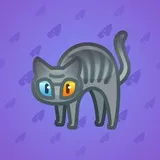 Scared Cat #12516