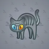 Scared Cat #12678
