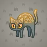 Scared Cat #13160