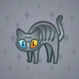 Scared Cat #13185