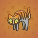 Scared Cat #13223