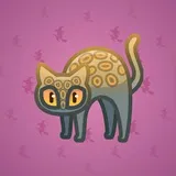 Scared Cat #13234