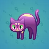 Scared Cat #13264