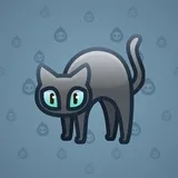 Scared Cat #13655