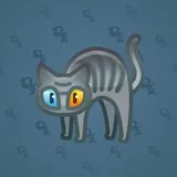 Scared Cat #13673