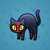 Scared Cat #13802
