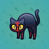 Scared Cat #14402