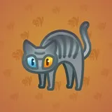 Scared Cat #14567