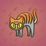 Scared Cat #17084