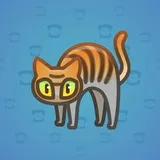 Scared Cat #17207