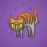 Scared Cat #17253