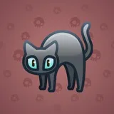Scared Cat #17543