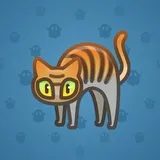 Scared Cat #2524