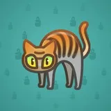 Scared Cat #3162 Scared Cat #3162