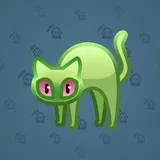 Scared Cat #3390 Scared Cat #3390
