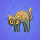 Scared Cat #6068 Scared Cat #6068