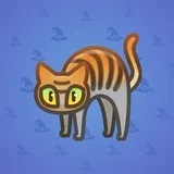 Scared Cat #6161 Scared Cat #6161