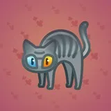Scared Cat #6775 Scared Cat #6775