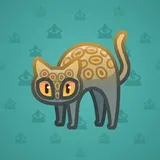 Scared Cat #7066