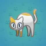 Scared Cat #7110