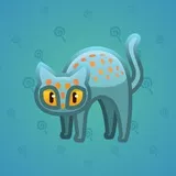 Scared Cat #7111 Scared Cat #7111