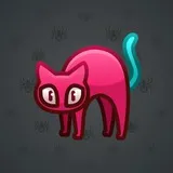 Scared Cat #7172