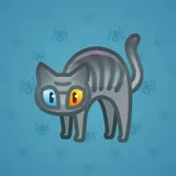 Scared Cat #7211