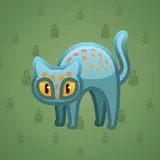 Scared Cat #7302
