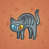 Scared Cat #7553