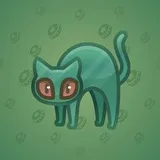 Scared Cat #7664 Scared Cat #7664