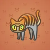 Scared Cat #9327 Scared Cat #9327