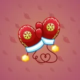 Snow Mittens #1084