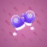 Snow Mittens #1367