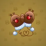 Snow Mittens #1458