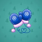 Snow Mittens #1619